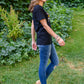 Grateful Heart Graphic T-Shirt In Black