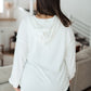 Happier Now Henley Hoodie in Ivory