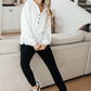 Happier Now Henley Hoodie in Ivory