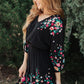 Happy To See You Floral Embroidered Dress