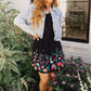 Happy To See You Floral Embroidered Dress