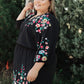 Happy To See You Floral Embroidered Dress
