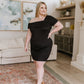 Head Over Heels Asymmetrical Neckline Dress
