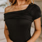 Head Over Heels Asymmetrical Neckline Dress