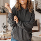 Hold Thought Rib Knit Hoodie