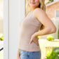 I Can Love You Better Lace Tank in Taupe