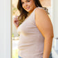 I Can Love You Better Lace Tank in Taupe