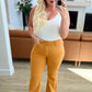 Melinda High Rise Control Top Flare Jeans in Marigold