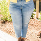 Kandis Mid-Rise Bleach Splash Jeans