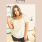 Circle Back Striped V-Neck Top
