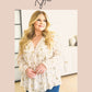 Floral Feels Flutter Sleeve Babydoll Blouse