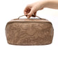Life In Luxury Large Capacity Cosmetic Bag in Cream