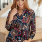 Little Lovely Blouse in Wine Paisley
