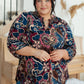 Little Lovely Blouse in Wine Paisley