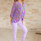 Lizzy Top in Lavender Ditsy Floral