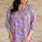 Lizzy Top in Lavender Ditsy Floral