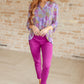 Lizzy Top in Lavender Ditsy Floral