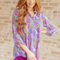 Lizzy Top in Lavender Ditsy Floral