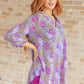 Lizzy Top in Lavender Ditsy Floral