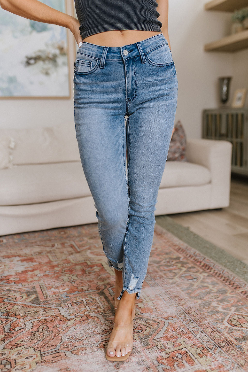 Mariah Mid Rise Cool Relaxed Jeans (24W)