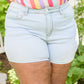 Marley Mid Rise Rainbow Thread Shorts