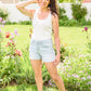 Marley Mid Rise Rainbow Thread Shorts