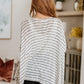 Meyers Striped High Low Boxy Top