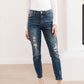 Mid-Rise Destroyed Relaxed Fit Jeans (0,1,24)