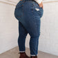 Mid-Rise Thermal Boyfriend Jeans