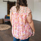 Not So Serious Floral Blouse in Pink