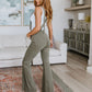 Olivia Control Top Release Hem Overalls in Olive