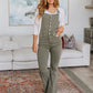 Olivia Control Top Release Hem Overalls in Olive