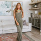 Olivia Control Top Release Hem Overalls in Olive