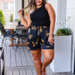 Party Animal Leopard Print Satin Set in Black
