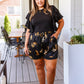 Party Animal Leopard Print Satin Set in Black