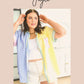 Sandra Striped Flutter Sleeve Dress