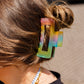 Rainbow Jelly Claw Clip Set of 4