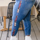 Rio Western Print Relaxed Jeans