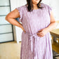 Sandra Striped Flutter Sleeve Dress