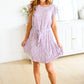 Sandra Striped Flutter Sleeve Dress
