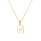 18K Gold Plated Initial Necklace