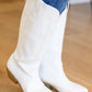 Shania Cowgirl Boots In White (size 5.5)