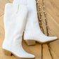 Shania Cowgirl Boots In White (size 5.5)