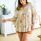Singled Out Floral Blouse in Green