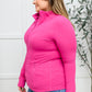 Staying Swift Activewear Jacket in Raspberry
