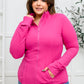 Staying Swift Activewear Jacket in Raspberry