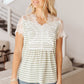 Stripes Of Olive Top