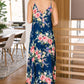 Stuck With Me Floral Maxi in Navy