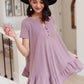 Sweet Breeze Tunic Dress in Lavender