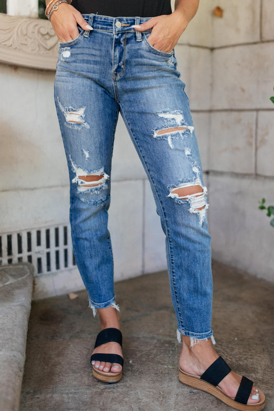 Take It Easy Boyfriend Denim (22W)